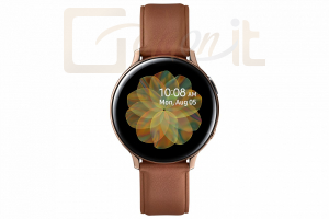 Okosóra Samsung Galaxy Watch Active 2 44mm Stainless Steel Leather Strap Gold - SM-R820NSDA