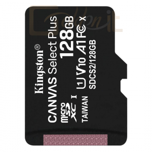 USB Ram Drive Kingston 128GB microSDXC Canvas Select Plus 100R A1 C10 Card adapter nélkül - SDCS2/128GBSP