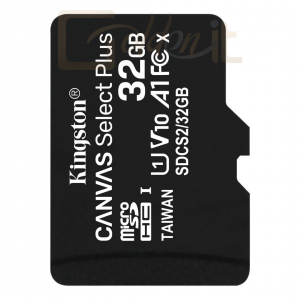 USB Ram Drive Kingston 32GB microSDHC Canvas Select Plus 100R A1 C10 Card adapter nélkül - SDCS2/32GBSP