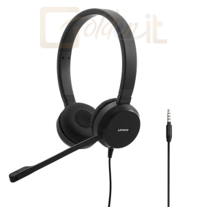 Fejhallgatók, mikrofonok Lenovo Pro Wired Stereo VOIP Headset Black - 4XD0S92991
