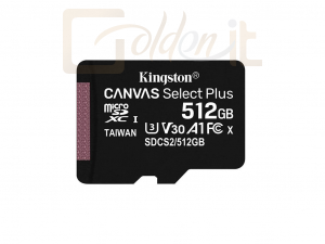 USB Ram Drive Kingston 512GB microSDXC Canvas Select Plus 100R A1 C10 Card  - SDCS2/512GBSP