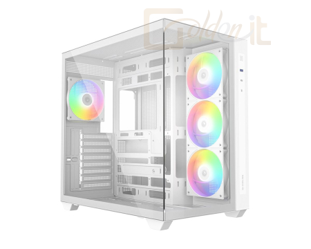ID-COOLING VIEW 510 ARGB WH Tempered Glass White